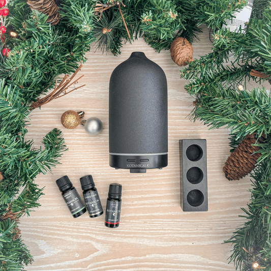 Festive Blends Diffuser Bundle with Oil Holder - Black Diffuser