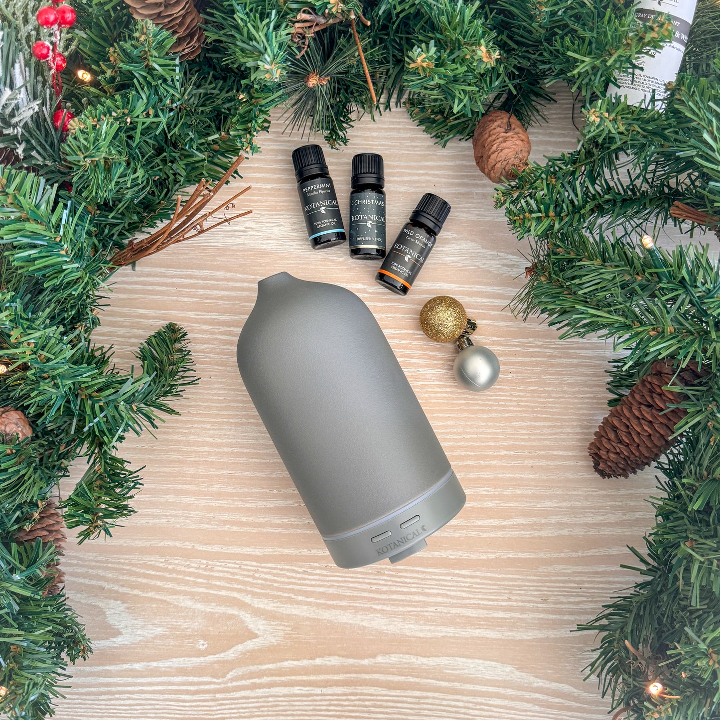 Holiday Oil Diffuser Bundle (Grey Diffuser)